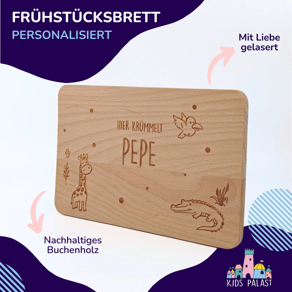 Personalisierte Frühstücksbrettchen - KidsPalast