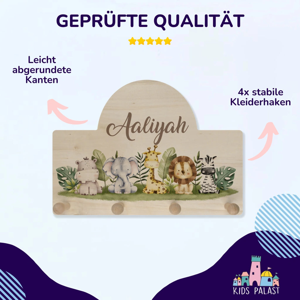 Personalisierte Kindergarderobe | Bogenform - KidsPalast