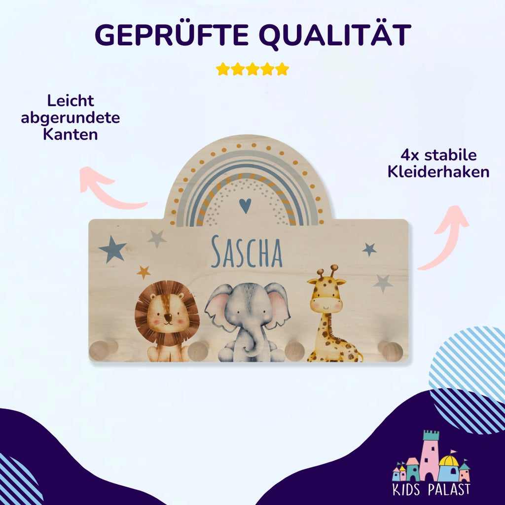 Personalisierte Kindergarderobe | Bogenform - KidsPalast