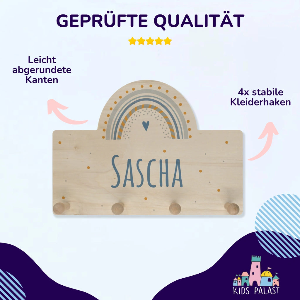Personalisierte Kindergarderobe | Bogenform - KidsPalast