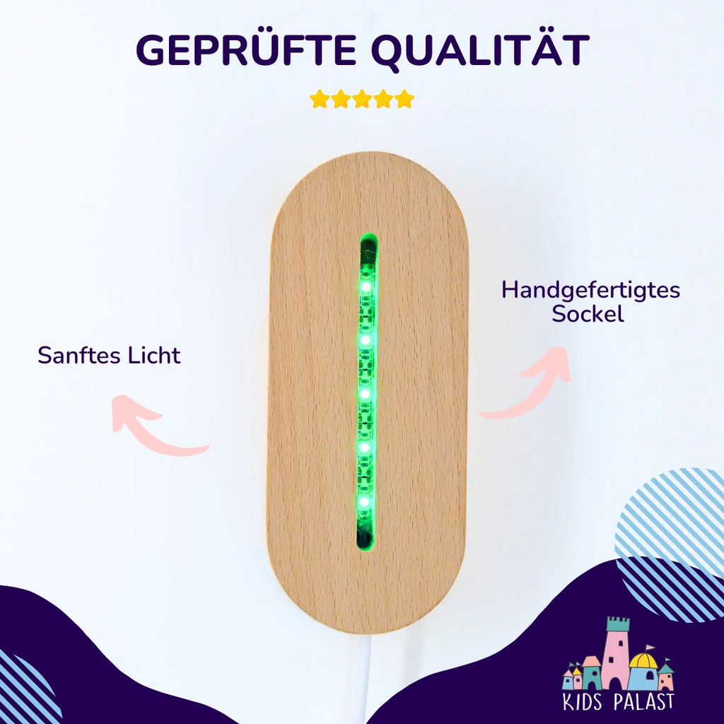 Personalisierte Nachtlampe mit RGB-Beleuchtung - KidsPalast