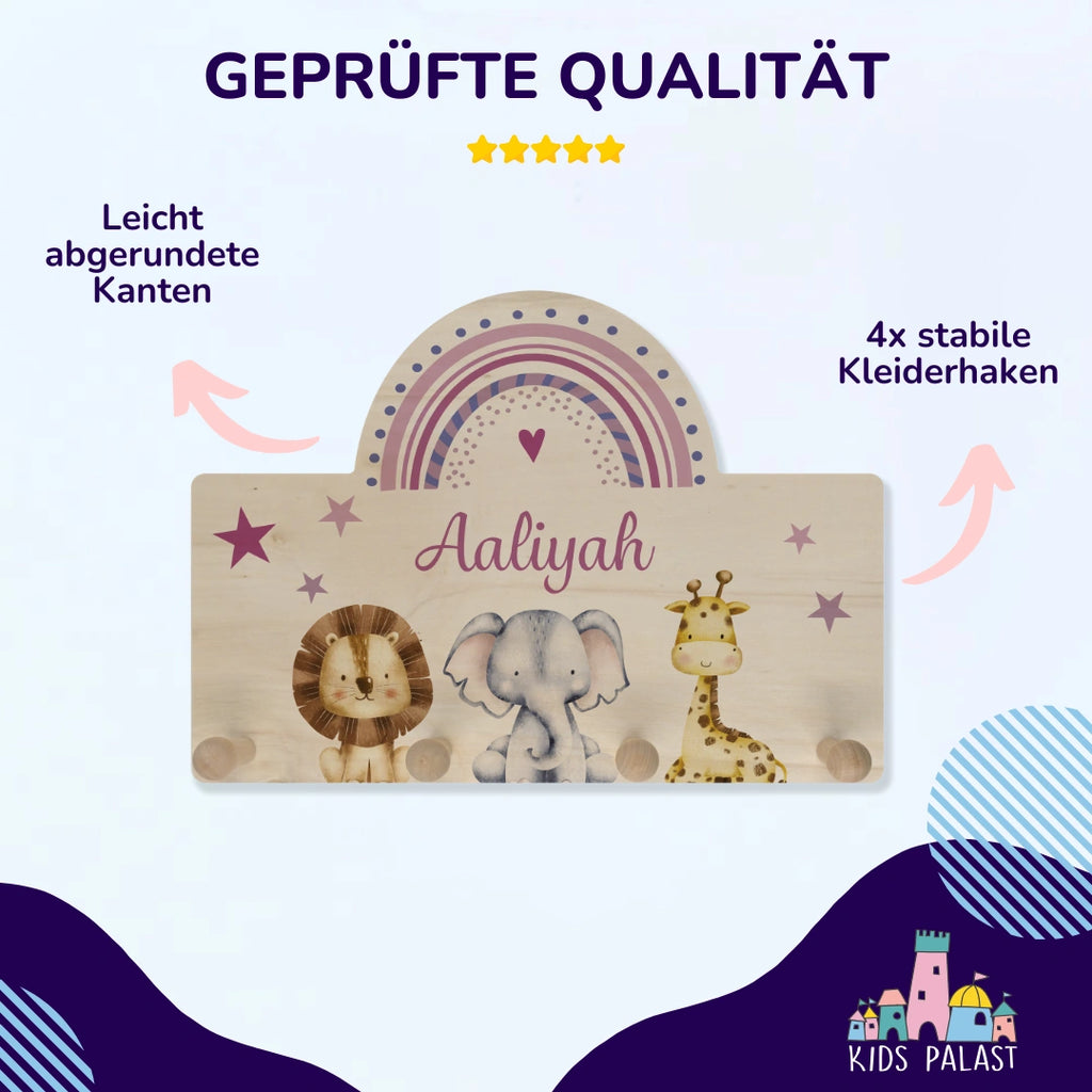 Personalisierte Kindergarderobe | Bogenform - KidsPalast