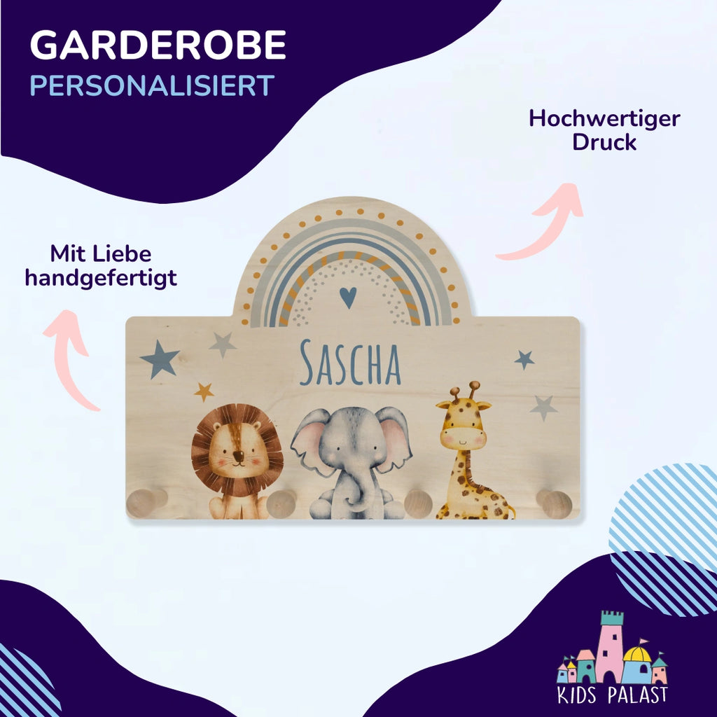 Personalisierte Kindergarderobe | Bogenform - KidsPalast