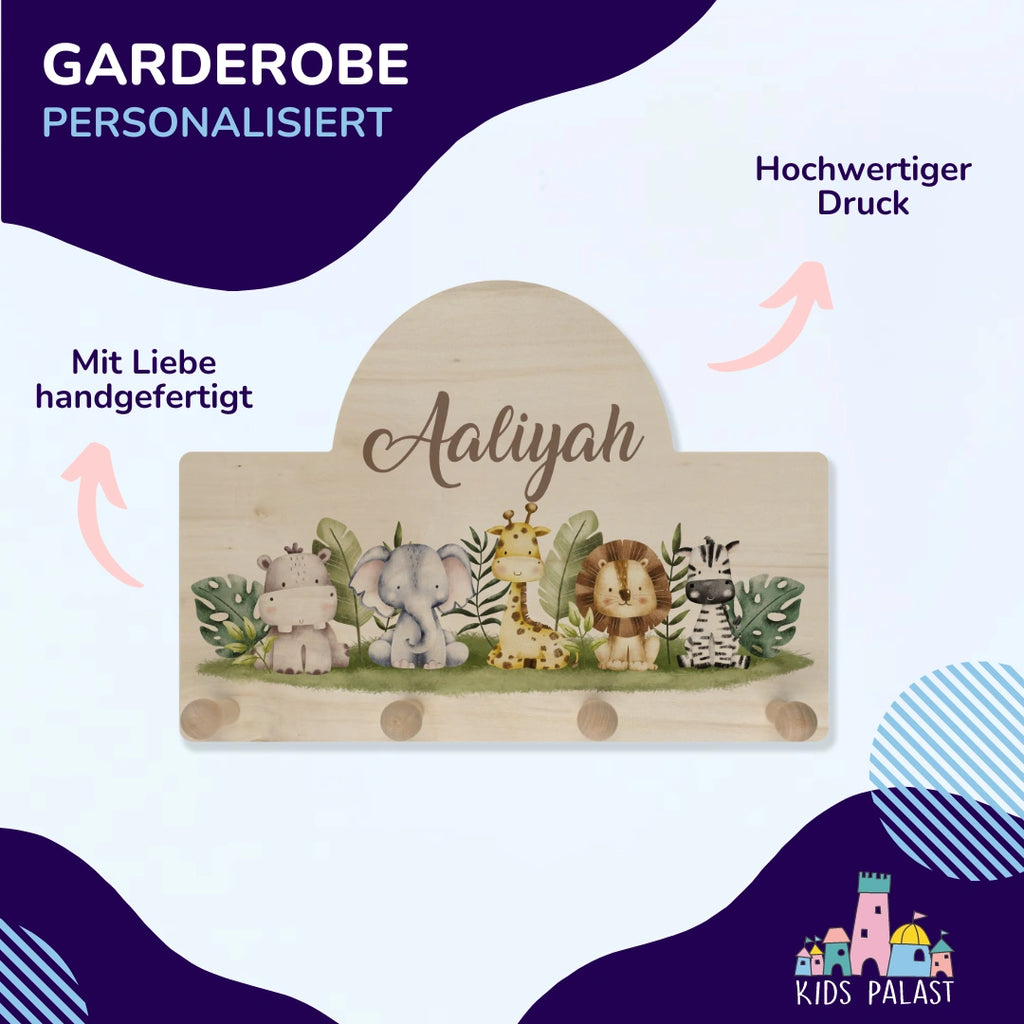 Personalisierte Kindergarderobe | Bogenform - KidsPalast