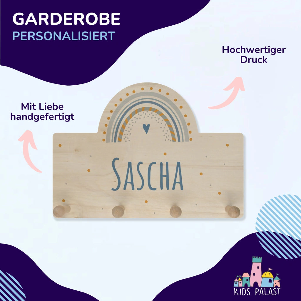 Personalisierte Kindergarderobe | Bogenform - KidsPalast