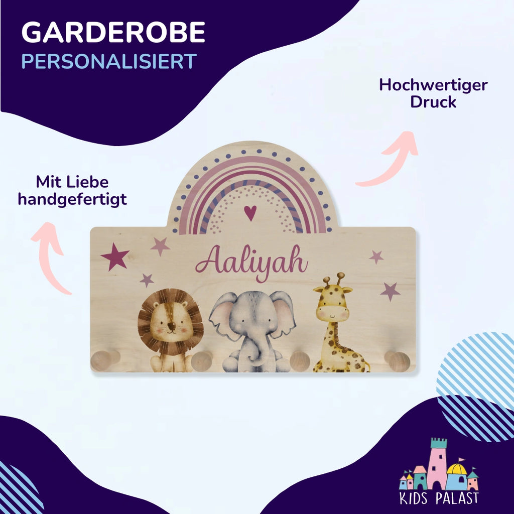 Personalisierte Kindergarderobe | Bogenform - KidsPalast