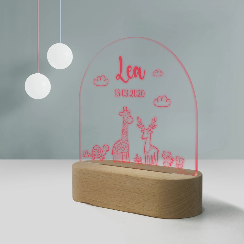 Personalisierte Nachtlampe mit RGB-Beleuchtung - KidsPalast