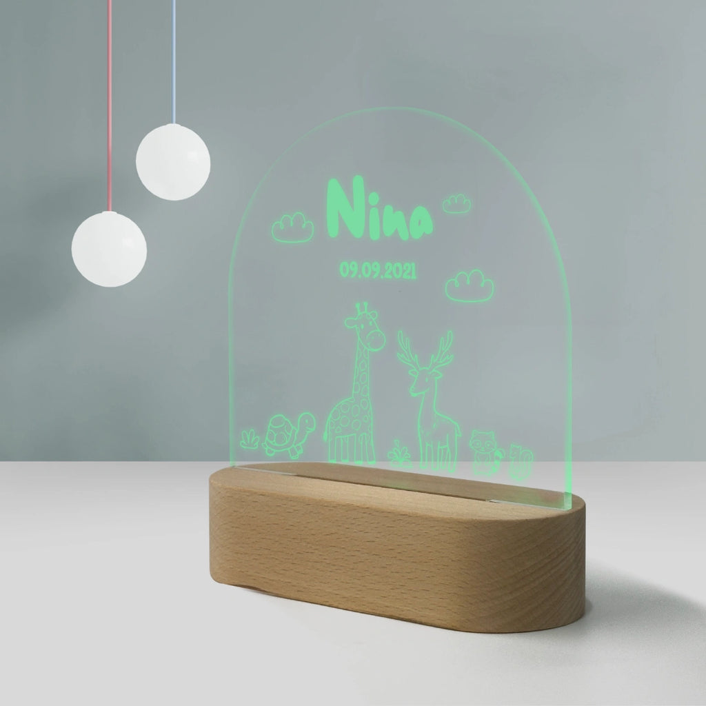 Personalisierte Nachtlampe mit RGB-Beleuchtung - KidsPalast